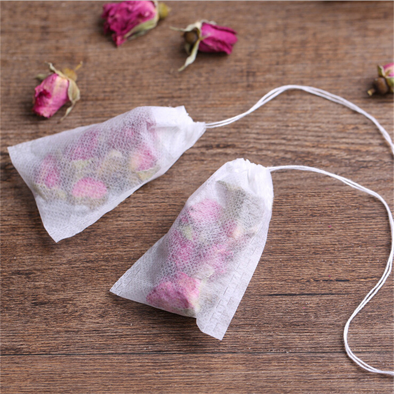 100pcs / Lot Ƽ 9x10cm  ο  BagsString   ΰ  Bolsas de te/100Pcs/Lot Teabags 9x10CM Empty Scented Tea BagsString Heal Seal Filter Pa